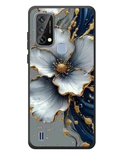 Чохол для Blackview A50 з картинкою «Біла квітка та золотий флюїд» Чохол для Blackview A50 з картинкою «Біла квітка та золотий флюїд»