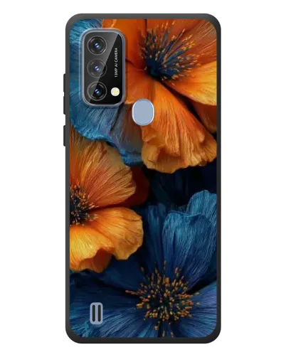 Чохол для Blackview A50 з картинкою «Яскрава синьо-помаранчева флора» Чохол для Blackview A50 з картинкою «Яскрава синьо-помаранчева флора»