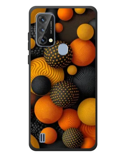 Чохол для Blackview A50 з картинкою «Об'ємні помаранчеві сфери»