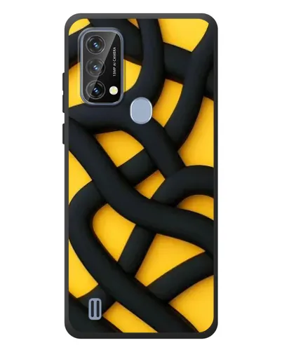 Чохол для Blackview A50 з картинкою «Чорне жовте переплетення»