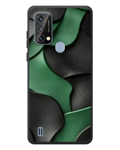Чохол для Blackview A50 з картинкою «Зелені шкіряні хвилі»