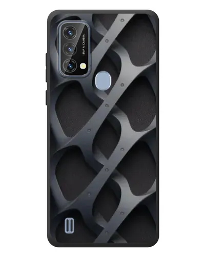 Чохол для Blackview A50 з картинкою «Об'ємне сіре плетіння»