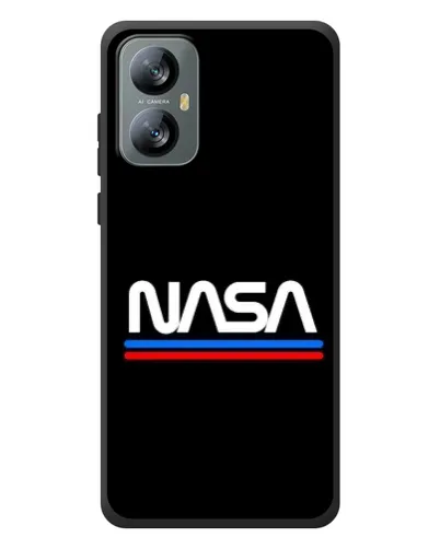 Чохол для Blackview A52 Pro з картинкою «NASA — класика Red Blue»