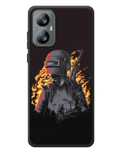Чохол для Blackview A52 Pro з картинкою «PUBG — вогняний силует» Чохол для Blackview A52 Pro з картинкою «PUBG — вогняний силует»
