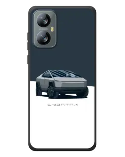 Чохол для Blackview A52 Pro з картинкою «Сріблястий Cybertruck Tesla»