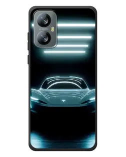Чохол для Blackview A52 Pro з картинкою «Tesla в неоні»