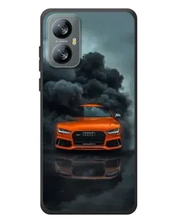 Чохол для Blackview A52 Pro з картинкою «Audi у хмарах диму»