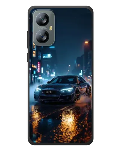 Чохол для Blackview A52 Pro з картинкою «Нічне місто та Audi»