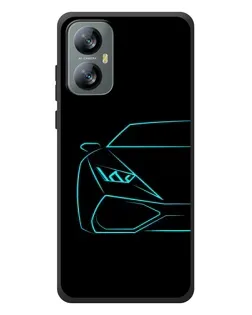 Чохол для Blackview A52 Pro з картинкою «Блакитний силует Lamborghini» Чохол для Blackview A52 Pro з картинкою «Блакитний силует Lamborghini»