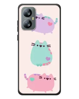 Чохол для Blackview A52 Pro з картинкою «Pusheen тріо»