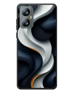 Чохол для Blackview A52 Pro з картинкою «Об'ємні чорно-білі стрічки»