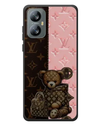 Чохол для Blackview A52 з картинкою «Ведмедик у стилі LV»