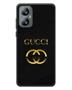Чехол для Blackview A52 с картинкой «Золотой логотип Gucci»