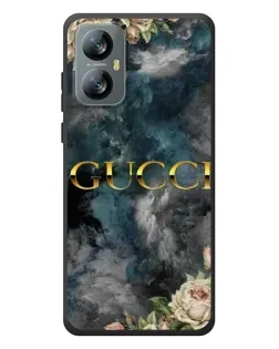 Чехол для Blackview A52 с картинкой «Абстрактные цветы Gucci»