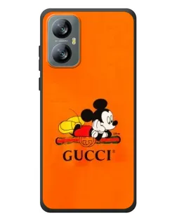 Чехол для Blackview A52 с картинкой «Микки Маус Gucci — оранж»