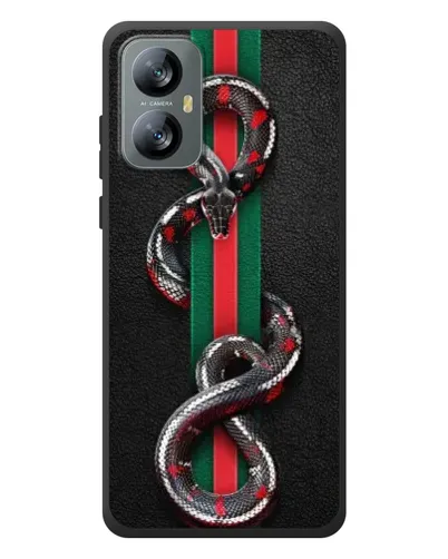 Чехол для Blackview A52 с картинкой «Gucci — змея на полосе» Чехол для Blackview A52 с картинкой «Gucci — змея на полосе»
