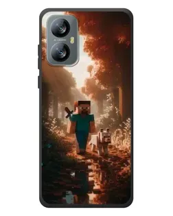 Чехол для Blackview A52 с картинкой «Стив в лесу» Чехол для Blackview A52 с картинкой «Стив в лесу»