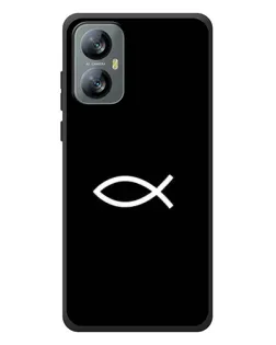 Чехол для Blackview A52 с картинкой «Символ рыбы Jesus»