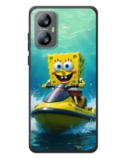 Чехол для Blackview A52 с картинкой «Спанч Боб на гидроцикле»