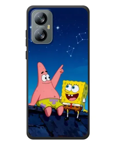 Чехол для Blackview A52 с картинкой «Губка Боб и Патрик ночью» Чехол для Blackview A52 с картинкой «Губка Боб и Патрик ночью»