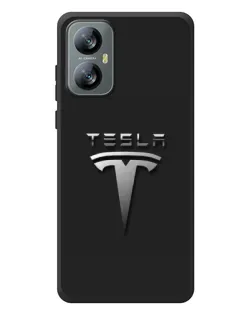 Чохол для Blackview A52 з картинкою «Сталевий логотип Tesla»