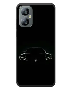 Чехол для Blackview A52 с картинкой «Mercedes — силуэт авто»