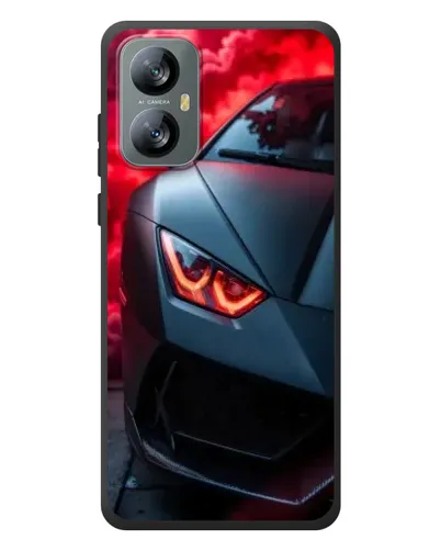 Чохол для Blackview A52 з картинкою «Lamborghini червоне сяйво»