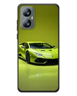 Чохол для Blackview A52 з картинкою «Салатовий Lamborghini Huracan»