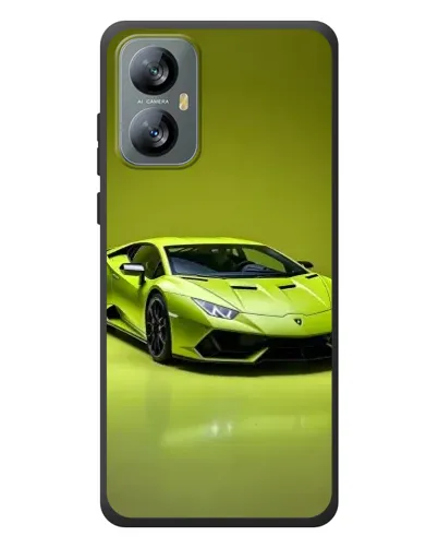 Чохол для Blackview A52 з картинкою «Салатовий Lamborghini Huracan»
