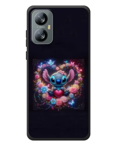 Чохол для Blackview A52 з картинкою «Stitch у квітах» Чохол для Blackview A52 з картинкою «Stitch у квітах»