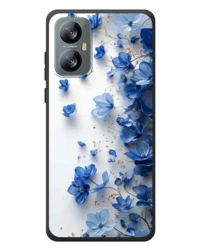 Чехол для Blackview A52 с картинкой «Голубой цветочный каскад» Чехол для Blackview A52 с картинкой «Голубой цветочный каскад»