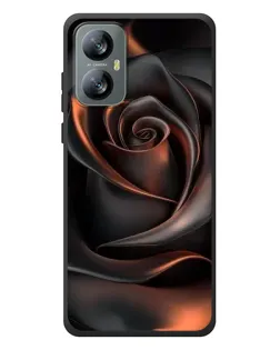 Чехол для Blackview A52 с картинкой «Шелковая черная роза»