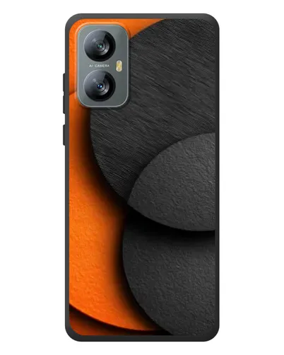 Чохол для Blackview A52 з картинкою «Геометрія помаранчевих кіл»