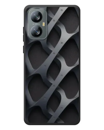 Чохол для Blackview A52 з картинкою «Об'ємне сіре плетіння»