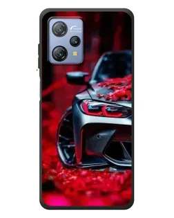 Чохол для Blackview A53 Pro з картинкою «Спортивна BMW та квіти»