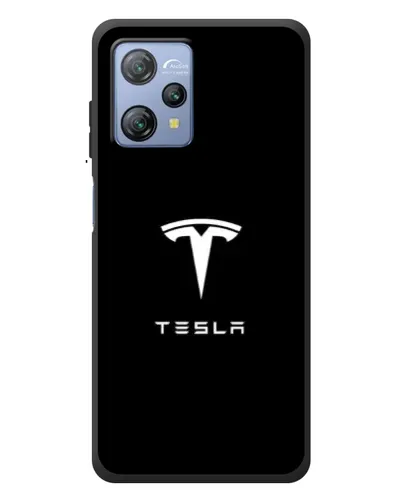 Чохол для Blackview A53 Pro з картинкою «Tesla White Logo»