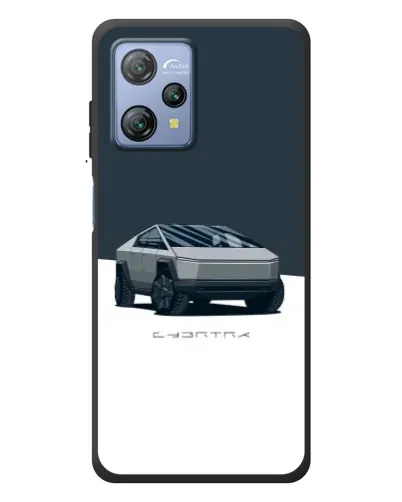 Чохол для Blackview A53 Pro з картинкою «Сріблястий Cybertruck Tesla»