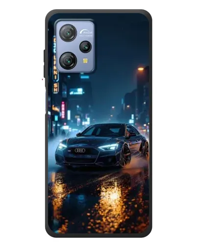 Чохол для Blackview A53 Pro з картинкою «Нічне місто та Audi»