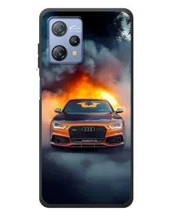 Чохол для Blackview A53 Pro з картинкою «Audi у вогняному диму»