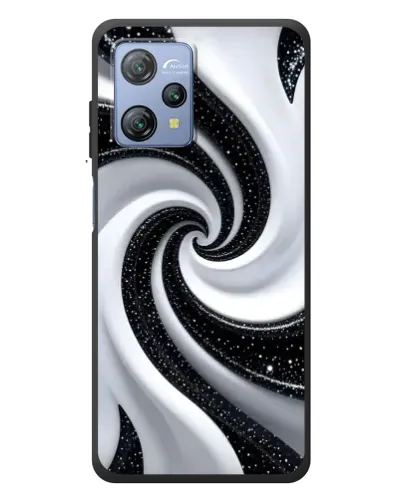 Чохол для Blackview A53 Pro з картинкою «Чорно-біла спіраль»