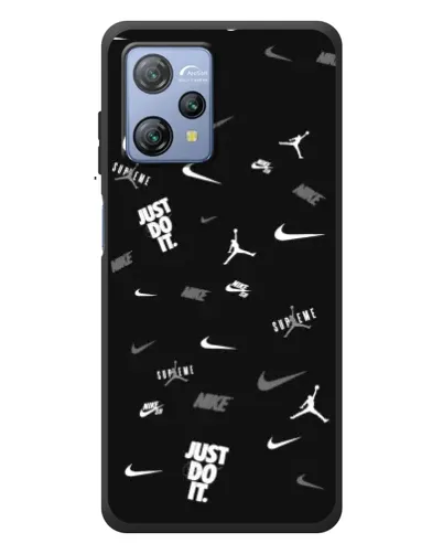 Чохол для Blackview A53 з картинкою «Nike Black Pattern»