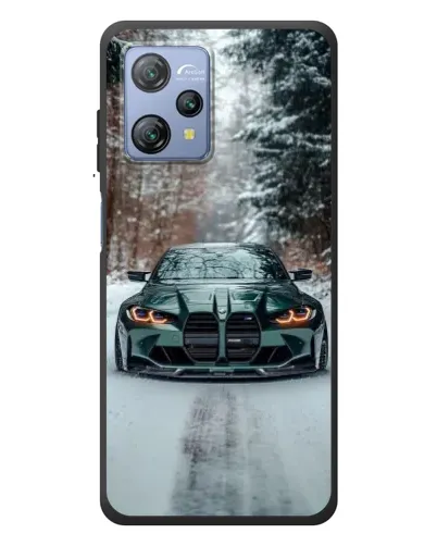 Чохол для Blackview A53 з картинкою «BMW у зимовому лісі»