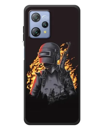 Чохол для Blackview A53 з картинкою «PUBG — вогняний силует»