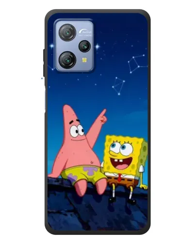 Чохол для Blackview A53 з картинкою «Губка Боб та Патрік вночі»