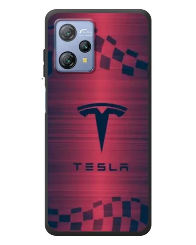 Чохол для Blackview A53 з картинкою «Тесла червоний карбон»