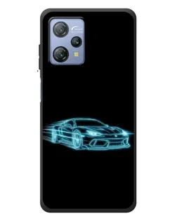Чохол для Blackview A53 з картинкою «Неоновий контур Lamborghini»