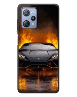 Чохол для Blackview A53 з картинкою «Lamborghini у вогні»