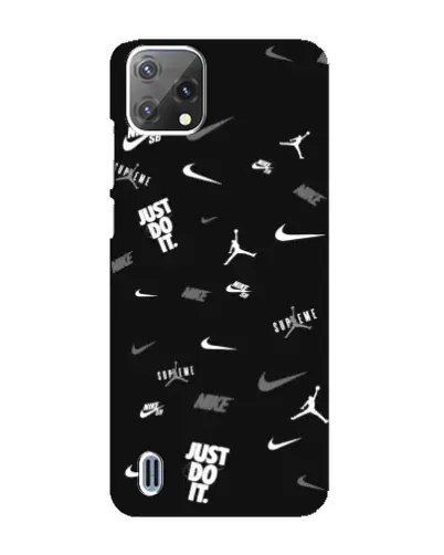 Чехол для Blackview A55 с картинкой «Nike Black Pattern» Чехол для Blackview A55 с картинкой «Nike Black Pattern»