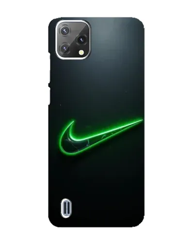 Чехол для Blackview A55 с картинкой «Неоновый контур Nike»