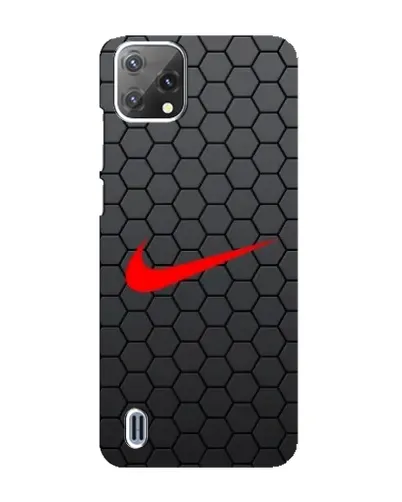 Чехол для Blackview A55 с картинкой «Nike — карбоновая сетка»